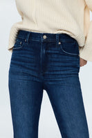 Pistola Denim Monroe Crop High Rise Cigarette Style P00016991QN RESLT in Resilient;Dark Wash JEans;Cropped Cigarette Jeans; 