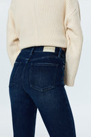 Pistola Denim Monroe Crop High Rise Cigarette Style P00016991QN RESLT in Resilient;Dark Wash JEans;Cropped Cigarette Jeans; 