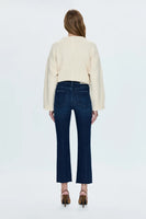 Pistola Denim Monroe Crop High Rise Cigarette Style P00016991QN RESLT in Resilient;Dark Wash JEans;Cropped Cigarette Jeans; 