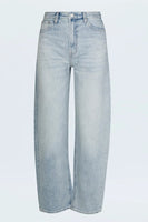 Pistola Denim Hendrix Lexi Mid Rise Bowed Straight Style P00016200RL SATLE in Satellite;Studded Jeans; 