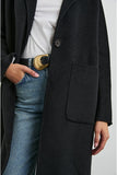 Rails CLothing Everest Coat Style 917-413-005 in Navy and 917-413-001 in Black; Timeless style; Long Wool Coat