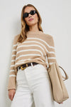 Rails Clothing Alise Sweater Style 849C-380C-7610 in Ivory Birch Stripe; 