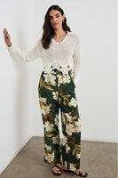 Rails Clothing Brendon Pant Style 649A-270-7681 in Plumerias;Resort Pant;Pre Spring 25 pant;Spring 25 pant;Floral Resort Pant; 