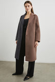 Rails LA Clothing Lore Coat Style 915A-427A-7554 in Charcoal and Mink;Color Block Fall Car Coat;Rails Fall Coat; 