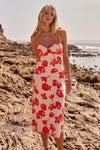 SAltwater Luxe Clothing Milley Midi Dress Style S3228-POP in Poppy; 