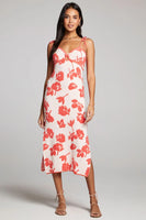 SAltwater Luxe Clothing Milley Midi Dress Style S3228-POP in Poppy; 