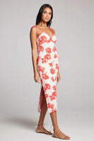 SAltwater Luxe Clothing Milley Midi Dress Style S3228-POP in Poppy; 