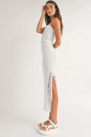 Sage the Label FRESH AIR TUBE MIDI DRESS Style LG2357 in Off White;Lace tube Midi Dress;Bride to be dress; 