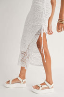 Sage the Label FRESH AIR TUBE MIDI DRESS Style LG2357 in Off White;Lace tube Midi Dress;Bride to be dress; 