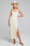 Saltwater Luxe Cheryl Midi Dress Style S2788-W544-Nat in Natural; 