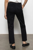 Sanctuary Clothing Trade Maker Pant Style CP1155CTO BLCK in Black; Cropped Split Hem Pant