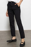 Sanctuary Clothing Trade Maker Pant Style CP1155CTO BLCK in Black; Cropped Split Hem Pant