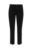 Sanctuary Clothing Trade Maker Pant Style CP1155CTO BLCK in Black; Cropped Split Hem Pant