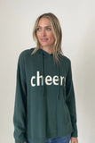 Six Fifty Clothing Cheers Hoodie Style SF1311 in Green;Green Hoodie;Green Holiday Cheers Hoodie; 