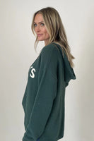 Six Fifty Clothing Cheers Hoodie Style SF1311 in Green;Green Hoodie;Green Holiday Cheers Hoodie; 