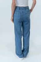 Six Fifty Clothing Wherever Denim Style SF1100 in Denim;Drawstring Waist Denim Pant; 