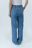 Six Fifty Clothing Wherever Denim Style SF1100 in Denim;Drawstring Waist Denim Pant; 