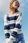 Splendid Clothing Harper Sweater Style RS4S310SEIGM in Indigo Multi; 