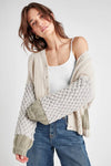 Splendid Clothing Margo Cardigan Style RF4K940 WDW in White Sand Dew;Chunky Knit Cardigan; 