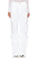 Steve Madden Duo Sequined Cargo Pant Style BN403761WHTE In White;White Sequined Pant; 