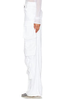 Steve Madden Duo Sequined Cargo Pant Style BN403761WHTE In White;White Sequined Pant; 