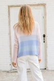 Wooden Ships Sunset Scape Crew Style K54C2W441 in Pink Whimsey; Sunset Sweater; Spring/Summer Sweater; Wooden Ships Sunset Sweater