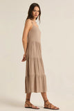 Z Supply Clothing Anna Midi Dress Style ZD242345 WSD in Warm Sands; 