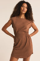 Z Supply Clothing Rowan Textured Knit Dress Style ZD233689 in Black and In Bronzer; 