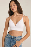 Z Supply Clothing Sophia T-Shirt Bra Style PT221684 In Desert Taupe and in White; 