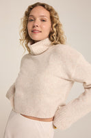 Z Supply Clothing Ursa Sweater Top Style ZW234270 LOH in Light Oatmeal Heather;Cozy Turtleneck Sweater;Fall Turtle Neck Sweater;Chic Fall Sweater; 