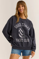 Z Supply Clothing YACHT CLUB SUNDAY SWEATSHIRT Style GT242929S in Supernova; 