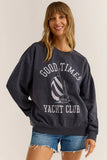 Z Supply Clothing YACHT CLUB SUNDAY SWEATSHIRT Style GT242929S in Supernova; 