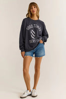 Z Supply Clothing YACHT CLUB SUNDAY SWEATSHIRT Style GT242929S in Supernova; 