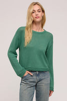 Z Supply Clothing ZW243809 BGN in Botanical Green; 100% Cotton Mid-weight spring sweater