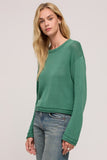 Z Supply Clothing ZW243809 BGN in Botanical Green; 100% Cotton Mid-weight spring sweater