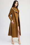 en saison clothing logan trench coat Style IEJ4005J in Brown; 