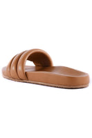 Seychelles Footwear Low Key Leather Style Number LOWKEY-9SL12BF in Tan;Women's Summer Slide Sandal;Women's Tan Flat Slide;Women's Tan Leather Flat Slide Sandal;Women's Online Clothing and Accessories Boutique;Shopbfree;shopbfree.com;Bfree Warwick;Bfree Wyckoff;Bfree_boutique;bfreebabe;MyBfreeStyle;SeyChelles Shoes